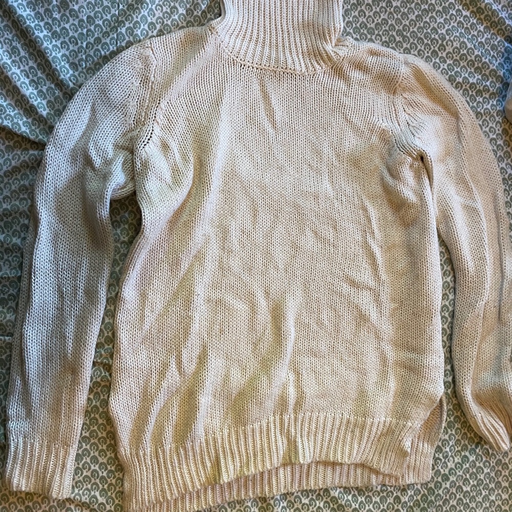 White Turtleneck Sweater